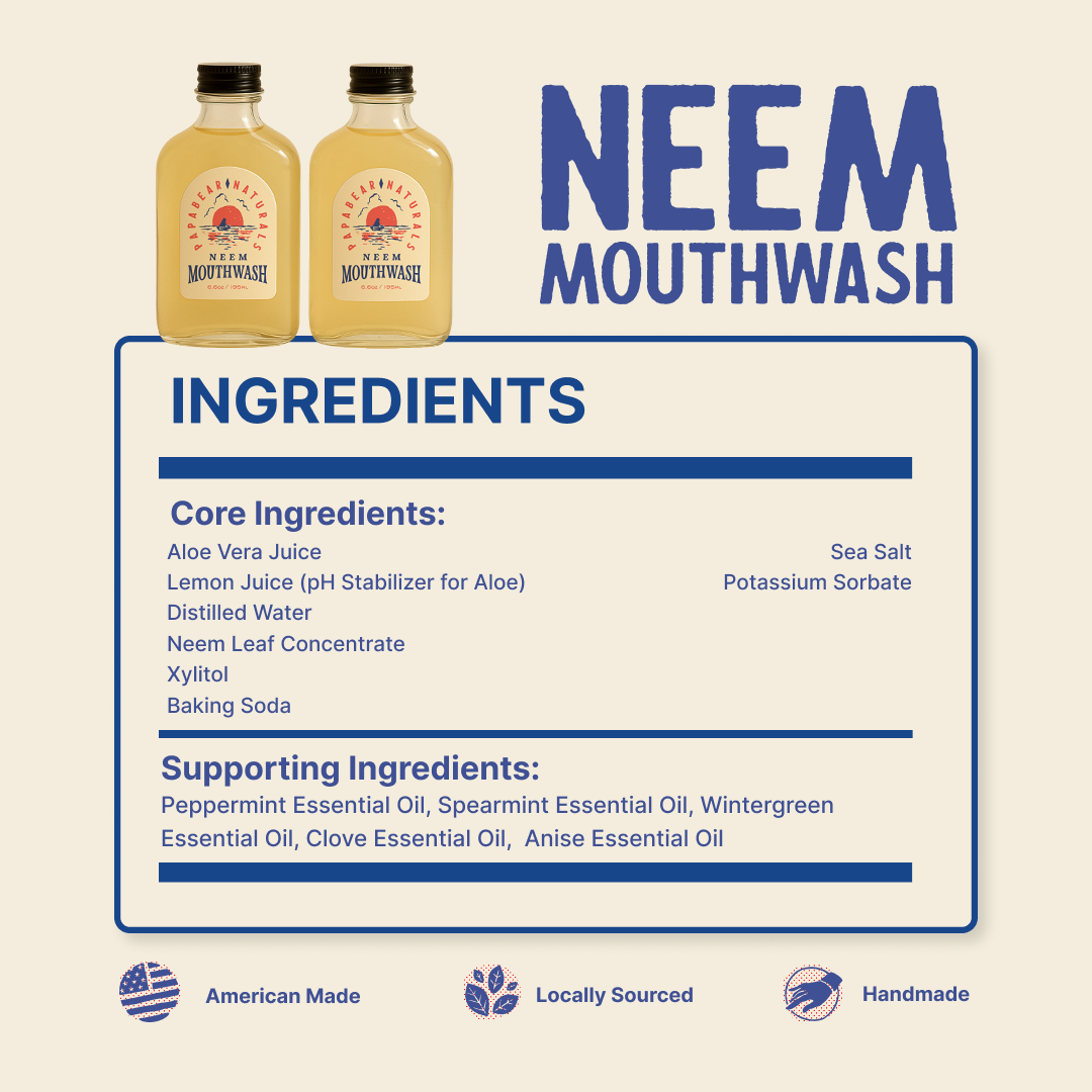 Neem Mouthwash - 6.6 oz (2 Pack)