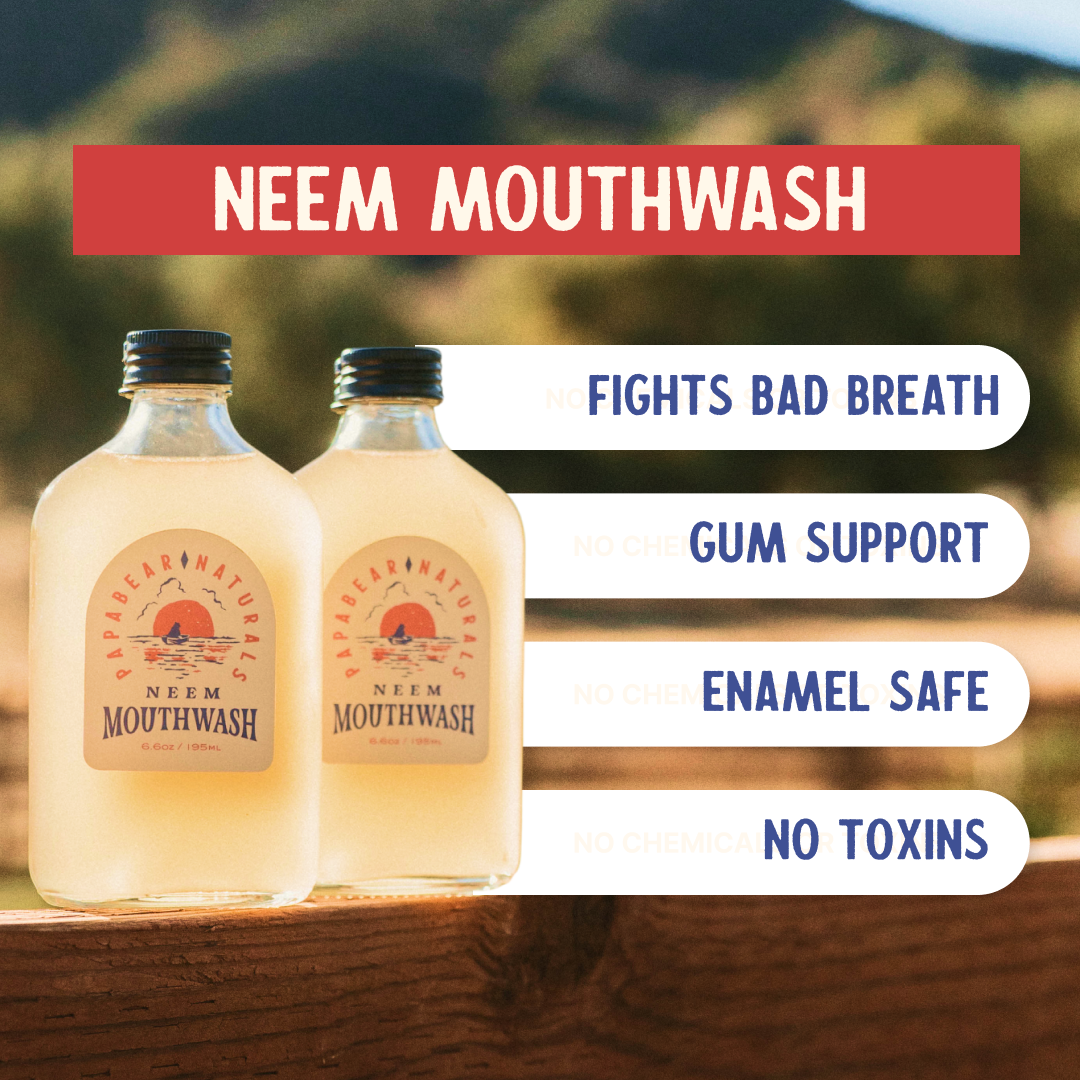 Neem Mouthwash - 6.6 oz (2 Pack)
