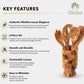 Olive Wood Kitchen Servers Set w/Holder -6 Pcs