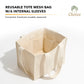 Reusable Tote Mesh Bag w/6 Internal Sleeves.