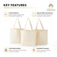 Reusable Tote Mesh Bag w/6 Internal Sleeves.