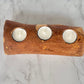 Olive Wood Candle Holder